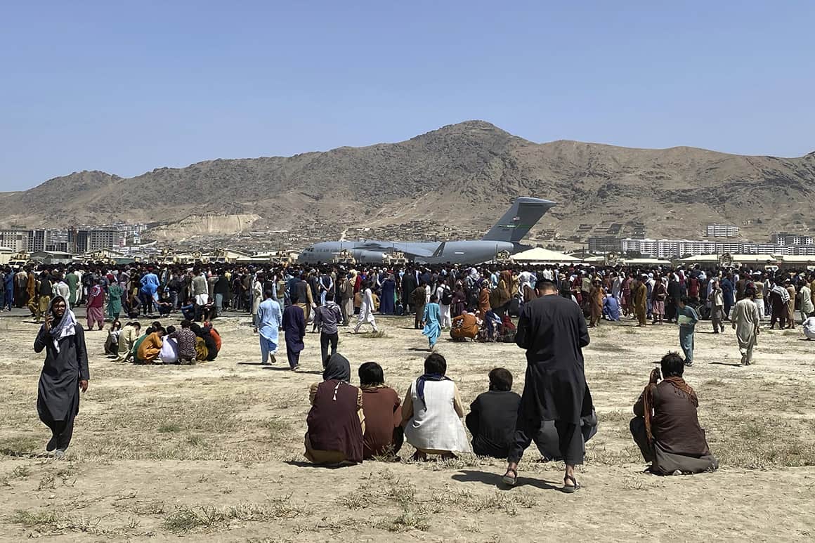 Air Force investigating Afghan civilian deaths at Kabul airport
